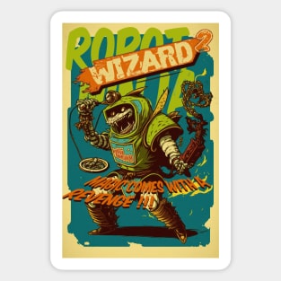 Robot Ninja Wizard  2 Sticker